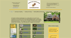 Desktop Screenshot of creativecarolinalandscaping.com