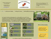 Tablet Screenshot of creativecarolinalandscaping.com